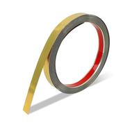 Bande métallique autocollante, moulures en acier inoxydable doré autocollantes, moulure en acier inoxydable de 5 m de long, 1,5 cm de large pour la protection des bords de mur, cadres de porte