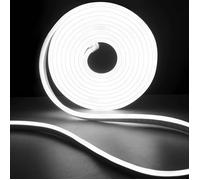 Bande Néon LED, Bande LED Blanc Froid 2m, Bande LED Néon Flexible 220V, IP65, 120 LED/M - Connecteur USB Inclus