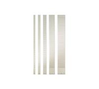 Bande planning nobo métal fiche indice 2 32 fentes adaptée carte t capacité 32 cartes format 66x6,4cm coloris gris
