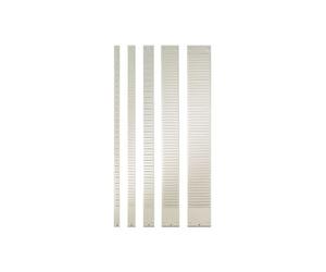 Bande planning nobo métal fiche indice 2 32 fentes adaptée carte t capacité 32 cartes format 66x6,4cm coloris gris