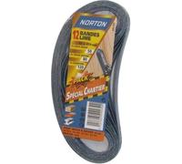 Bande pour lime électrique - NORTON - lot de 12 - grains assortis 50/80/120 - 13x454 mm