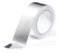 Bande Réfléchissante en Fibre de Verre Haute Température, Feuille D'aluminium pour Sceller étanche les Conduits de CVC 2 "x 16,4 Pieds, 2 Pièces