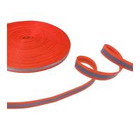 Bande réfléchissante haute visibilité argentée à coudre sur tissu de sécurité Ruban décoratif de sécurité - Orange 10 mm x 25 mètres