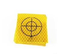 Bande Réfléchissante pour Station Totale 100 , Cibles pour en Acrylique | Jaune 20/30/40/50/60mm avec pour croix de Centrage, Accessoires de Mesure et Nivellement pour Ingénierie et Construction