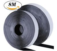 Bande Scratch Autocollante - Scratch Autocollant Double Face Extra Fort - 2 cm x 8 m - Nylon - Adhésif Puissant - Mixte