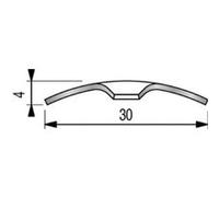 Bande seuil laiton à vis 0,83mm - DINAC - 2023010 Noir G