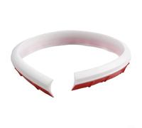 Bande Waterstop en silicone, 50 cm-200 cm de long, barrière de douche pliable, bord flexible de comptoir de cuisine, seuil imperméable pour douches et salles de bains sans courbes (blanc, 50 cm)