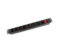 BANDEAU 8 PRISES ELECTRIQUES - Bandeau prises pour rack et baie de brassage 19"