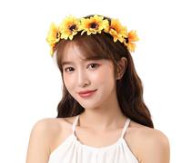 Bandeau de fleurs LED avec couronne de fleurs éclairée pour mariage, fête, festival, accessoires de festival