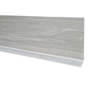 Bandeau de Rive Aluminium Chêne Clair, Epaisseur 1,5 mm, Retour 3 cm (Hauteur 9 cm)