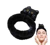 Bandeau de spa pour chat, joli bandeau de maquillage pour le visage, 5 x 18 cm, confortable, adorable bandeau en peluche douce, pour filles, femmes, application de lavage du visage
