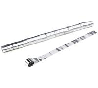 Bandeau de stade métallisé Magic FX, 20 m x 2,5 cm - Argent - Serpetins métalliques