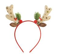 Bandeau en forme de bois de cerf - 20,9 x 18,9 cm - Bandeau de Noël tendance - Décoration saisonnière pour réunions, rendez-vous, cosplay, oreilles de renne