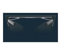 Bandeau sélecteur de fermeture porte à 2 vantaux côté paumelle noir Ecoschulte