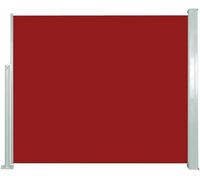 Bandeau solaire rétractable, stores pour terrasses, stores d'extérieur, stores pour fenêtres, 120 x 300 cm, rouge