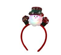 Bandeaux de Noël Lumineux pour Enfant et Adulte, Serre-tête LED à Thème Père Noël, Bonhomme de Neige, Renne