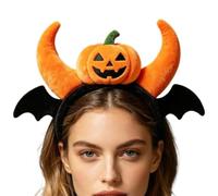 Bandeaux Halloween Pour Femmes Coiffe Ailes De Chauve-Souris Orange
