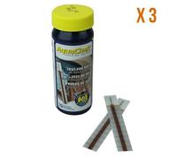 Aquachek ® Lot de 3 x 10 bandelettes d'analyse pour piscine ou spa - Sel - Blanc - Norme CE