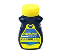 Bandelettes test 4-en-1 chlore piscine et spa Aquachek Yellow - Lot de 50