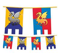 Banderole à fanions pour fête Style médiéval 6 m