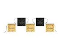 banderole anniversaire holographique 5m noir or - chalayer 000665300000003 Jaune G