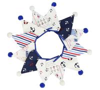 Banderole triangulaire de 3.2m, 12 drapeaux multicolores Double couche 17cm, décoration fête d'anniversaire et mariage(Color13)