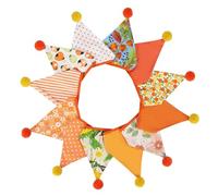 Banderole triangulaire de 3.2m, 12 drapeaux multicolores Double couche 17cm, décoration fête d'anniversaire et mariage(Color31)