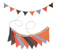 Banderoles d'extérieur pour fêtes, Triangle multicolore en tissu de 2.6M, guirlande fanions 10 pièces for les célébrations fêtes(Color9)