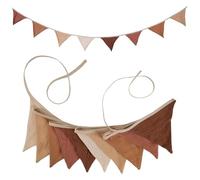Banderoles d'extérieur pour fêtes, Triangle multicolore en tissu de 2.6M, guirlande fanions 10 pièces for les célébrations fêtes(Color15)