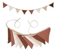 Banderoles d'extérieur pour fêtes, Triangle multicolore en tissu de 2.6M, guirlande fanions 10 pièces for les célébrations fêtes(Color4)