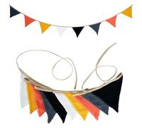 Banderoles d'extérieur pour fêtes, Triangle multicolore en tissu de 2.6M, guirlande fanions 10 pièces for les célébrations fêtes(Color18)