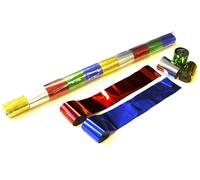 Banderoles métalliques Magic FX pour stade, 20 m x 5 cm - Couleurs assorties - Serpetins métalliques