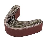 Bandes abrasives, 10 pièces 50 * 686 mm bandes abrasives abrasives papier abrasif for ponceuses à bande meuleuse d'établi outil de polissage de meulage grain 60-150