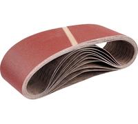 Bandes abrasives, 25 pièces, dimensions 100x560 mm, grain 40-180