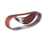 Bandes abrasives 30x533 mm rouge pour bois et métal grain 120 (5 pcs) - MAKITA P-36712