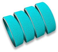 Bandes abrasives, 50 x 1830 mm, lot de 4, grains P40/P60/P80/P120