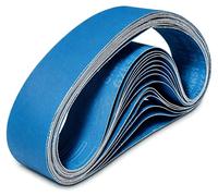 Bandes abrasives - 50 x 686 mm - Grain 400 - Lot de 30 - Pour ponceuse à bande