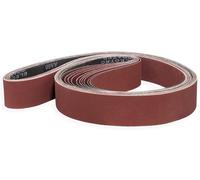 Bandes abrasives 50x2000 mm, 10 pièces, de grain K60 à K400, pour ponceuse à bande