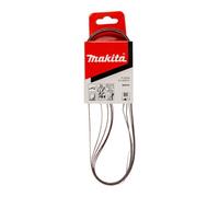 Bandes abrasives 6x533 mm rouge pour bois et métal Grain 80 (5 pcs) - MAKITA P-43206