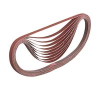 Bandes abrasives 9x533 mm rouge pour bois et métal Grain 100 (10 pcs) - MAKITA A-34475