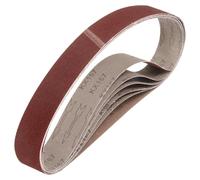 Bandes abrasives de 50 mm x 915 mm, 6 pièces, grain 100, pour ponceuses à bande