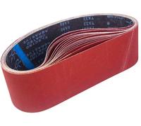 Bandes abrasives, dimensions 100 x 915 mm, lot de 15 pièces, grains : 80/120/150/240/400