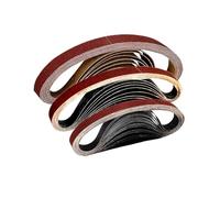 Bandes abrasives en oxyde d'aluminium | Bandes abrasives de tailles multiples, grain 40-1000 for ponceuse à bande pneumatique(10PCS 13mm,150 Grit)