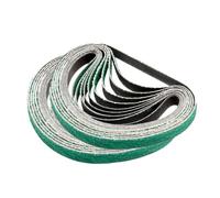 Bandes abrasives en Zirconium, 3/8x13 pouces, 20 pièces, polissage en corindon(40 Grit)