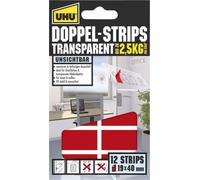 Bandes adhésives double-face UHU® UHU 45515 transparent (L x l) 40 mm x 19 mm 12 pc(s)