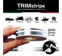 Bandes Adhésives - Trim Stripes - Chrome - 11 Mm X 10 Mt - Résistantes - Auto-Adhésives
