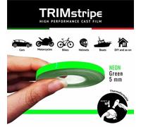 Bandes Adhésives - Trim Stripes - Vert Fluo - 5 Mm X 10 Mt - Thermoformable - Résistant Aux Intempéries