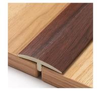 Bandes autocollantes en T en PVC - Noyer noir, 0,8 m pour stratifié et carrelage Flo, bande de séparation de 180 cm pour joints sans couture et installation facile