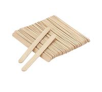 Bandes de bois non finies Bâtonnets en bois naturel cuillère à crème glacée, accessoires de bâtonnets glace la, outils artisanaux for gâteaux et aux sucettes glacées
