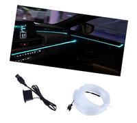 Bandes de lumière froide LED pour intérieur de voiture, plusieurs couleurs, économie d ' énergie, éclairage doux pour les voyages de nuit, lumières d ' ambiance LED pour voiture, fil de lueur froide